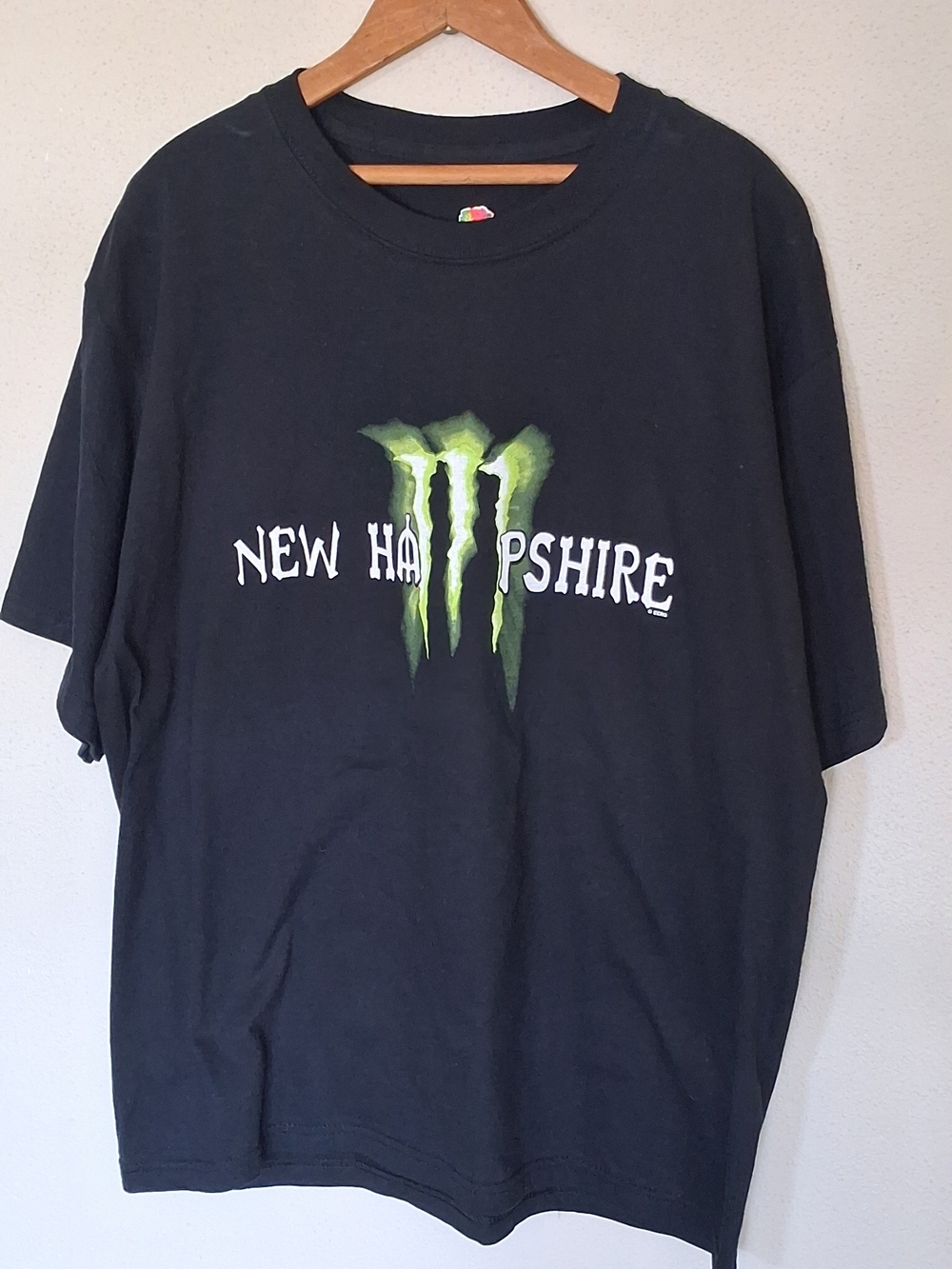Monster Energy New Hampshire Tshirt Black Size Large